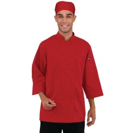 Veste chef unisexe Colour by Chef Works rouge XL