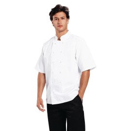 Veste chef Whites Boston manches courtes blanche XS