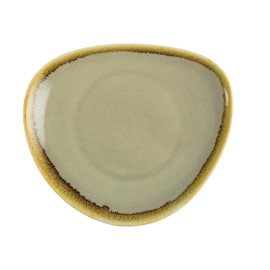 Assiette triangulaire couleur mousse Olympia Kiln 165mm