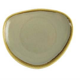 Assiette triangulaire couleur mousse Olympia Kiln 230mm
