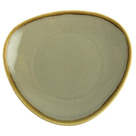 Assiette triangulaire couleur mousse Olympia Kiln 280mm