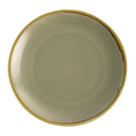 Assiette plate ronde couleur mousse Olympia Kiln 280mm