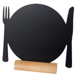 Silhouette de table assiette Securit