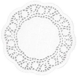 Napperons ronds en papier Fiesta 100mm