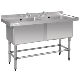 Double évier profond Vogue 1410 x 600mm