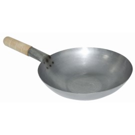 Wok en acier doux Vogue 254mm