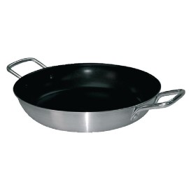 Plat à paëlla anti-adhésif aluminium Vogue 450mm