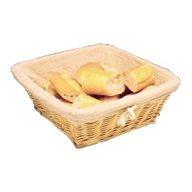 Panier en osier Olympia carré [u748]