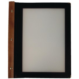 Protège-menus en bois Securit noir [h735]