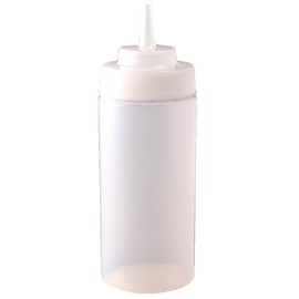 Distributeur de sauce à col large Vogue 909ml transparent [e093]