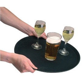 Plateau antidérapant en fibre de verre Kristallon rond 280mm [j845]