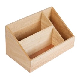 Présentoir nécessaire boissons chaudes en bois Olympia [gl090]