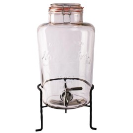 Distributeur deau rétro en verre avec socle Olympia 8,5L [ck939]