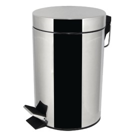 Poubelle à pédale en acier inoxydable 3L [l427]