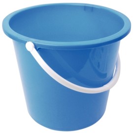 Seau rond en plastique Jantex 10L bleu [cd804]