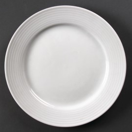 Assiettes à bord large Linear 250mm Olympia