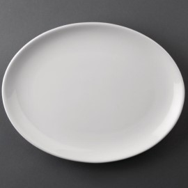 Assiettes creuses ovales Athena Hotelware 254 x 178mm