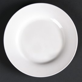 Assiettes rondes à bord large 152mm Lumina