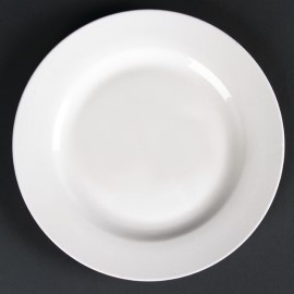 Assiettes rondes à bord large 200mm Lumina