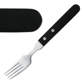 Fourchette à steak Amefa manche noir