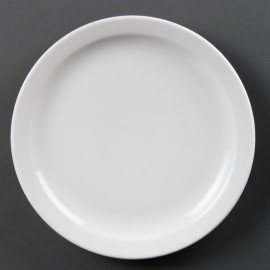 Assiettes à bord étroit blanches 250mm Olympia