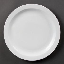 Assiettes à bord étroit blanches 280mm Olympia