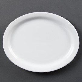 Assiette ovale Olympia Whiteware 250mm