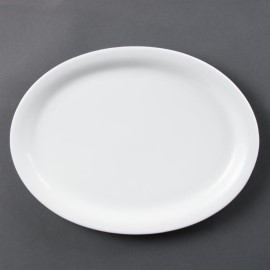 Assiette ovale Olympia Whiteware 295mm