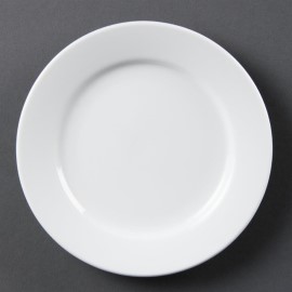Assiettes à large bord blanches 165mm Olympia