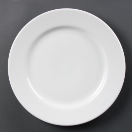 Assiettes à large bord blanches 310mm Olympia
