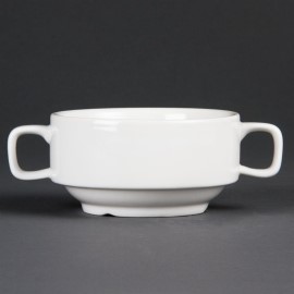 Bol à soupe avec anses blancs Olympia 115mm