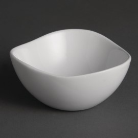 Bols forme ondulée blancs 105mm Olympia
