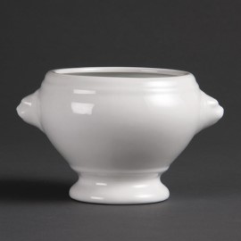 Bols à soupe tête de lion blancs 105mm Olympia [w442]
