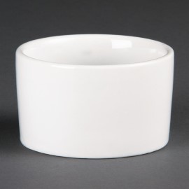 Ramequins contemporains blancs 90mm Olympia