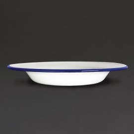 Assiette creuse en acier émaillé Olympia 245mm lot de 6