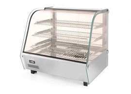 Vitrine de table chauffante trois niveaux 120 l
