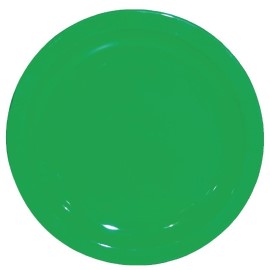 Assiette en polycarbonate verte 230mm