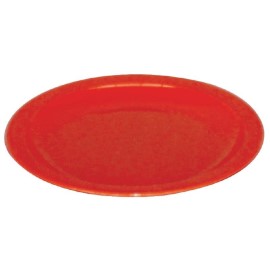 Assiette en polycarbonate rouge 230mm