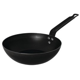 Wok en fer noir Vogue 280mm