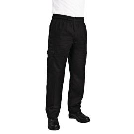 Pantalon de cuisinier unisexe Chef Works Slim Fit Cargo noir S [b222-s]