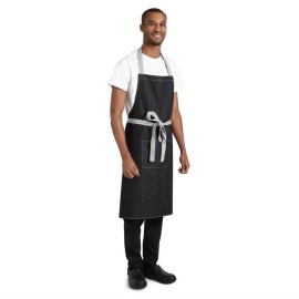 Tablier bavette denim Whites Southside noir [b981]