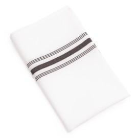 Serviettes de table bistro avec rayures noires x10 [cm318]
