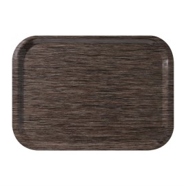 Plateau de service en mélamine Roltex Fast Food 375x265mm wengé [cr734]