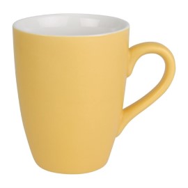 Mug pastel mat en porcelaine Olympia jaune 320ml [cs040]