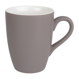 Mug pastel mat en porcelaine Olympia gris 320ml [cs041]