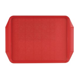 Plateau avec poignées Roltex 435x305mm rouge [cw018]