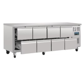 Table réfrigérée GN 11 ventilée 8 tiroirs Polar [da549]