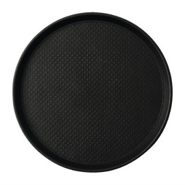 Plateau antidérapant Roltex Blackline rond 310mm noir [da770]