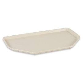 Plateau de service en polyester Roltex Trapèze 500x325mm beige [dr867]