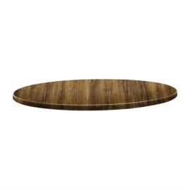 Plateau de table rond Topalit Classic Line 80cm atacama cherry [dr929]